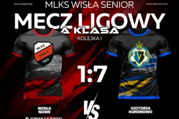 MLKS Wisła Nowe przegrywa w debiucie w A klasie – lekcja futbolu na starcie sezonu