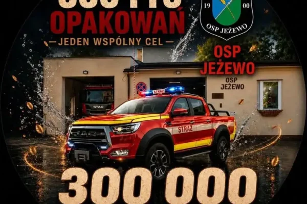 Jeżewo: zbiórka na nowy samochód operacyjny OSP już jutro