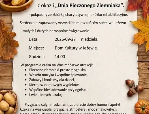 Piknik Rodzinny z okazji Dnia Pieczonego Ziemniaka w Jeżewie