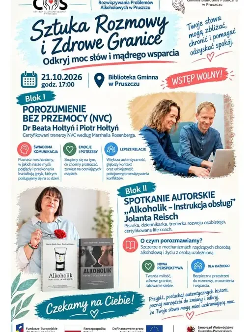Sztuka rozmowy i zdrowe granice – wyjątkowe spotkanie w Pruszczu