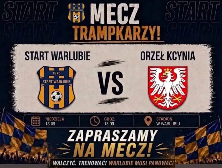 Piłkarska niedziela w Warlubiu – Trampkarze Startu zmierzą się z Orłem Kcynia