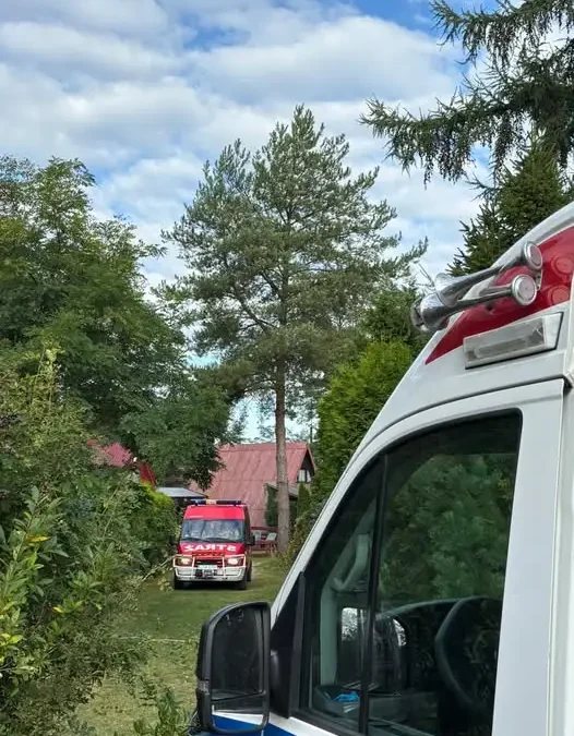 Tleń: interwencja OSP Osie i ZRM przy ul. Dębowej