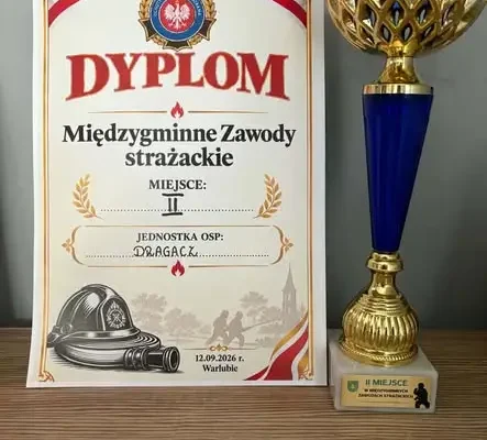 Międzygminne Zawody Strażackie w Warlubiu: OSP Dragacz na drugim miejscu