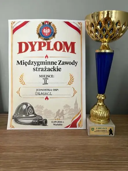 Międzygminne Zawody Strażackie w Warlubiu: OSP Dragacz na drugim miejscu