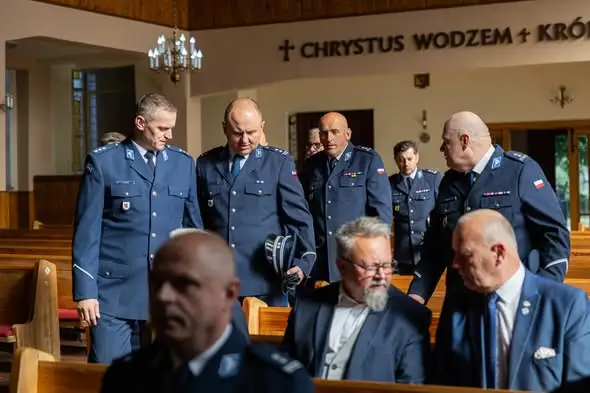 Diecezjalne spotkanie policjantów w Świeciu. Nabożeństwo w parafii Chrystusa Króla