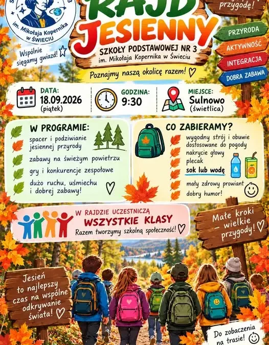 Rajd pieszy w Świeciu nad Wisłą – już jutro!