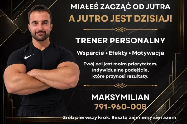 Trening personalny na siłowni GOKSiR – Maksymilian pomoże Ci zacząć