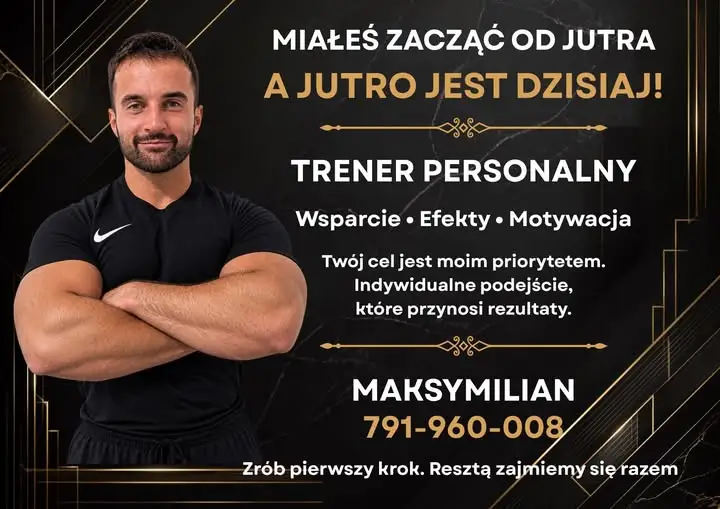 Trening personalny na siłowni GOKSiR – Maksymilian pomoże Ci zacząć