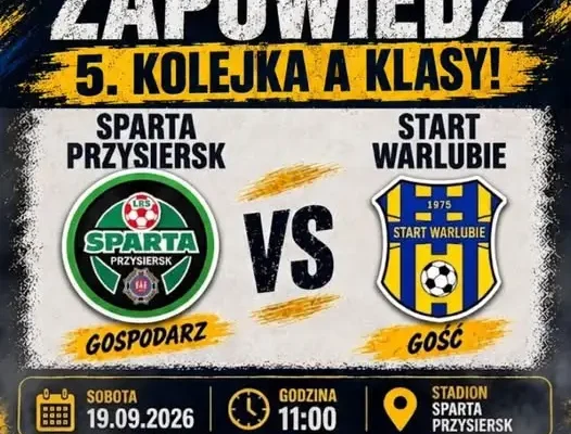 Start Warlubie zagra w sobotę w Przysiersku. Kibice trzymają kciuki
