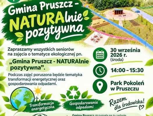 Ekologiczne spotkanie dla seniorów w Parku Pokoleń w Pruszczu