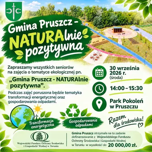 Ekologiczne spotkanie dla seniorów w Parku Pokoleń w Pruszczu