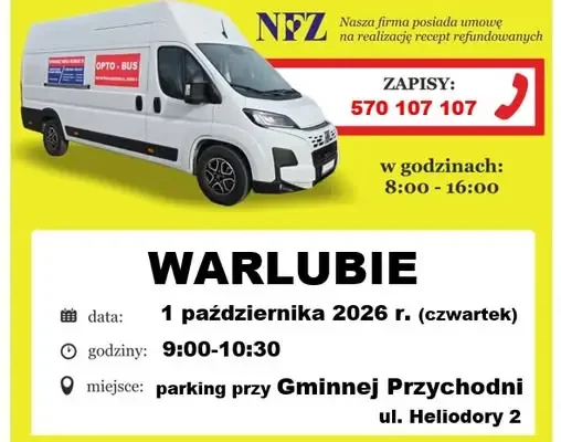Bezpłatne badanie wzroku w Warlubiu – 1 października 2026