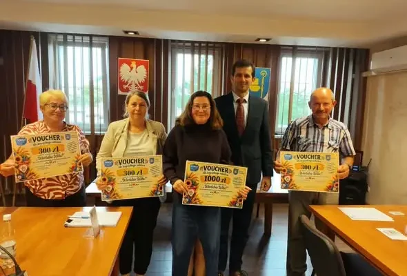 Gmina Warlubie nagrodziła najpiękniejsze witacze dożynkowe