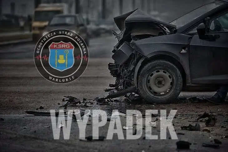 Wypadek na DK91 w rejonie Warlubia – interweniowały służby ratunkowe