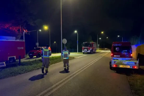 Nocna akcja służb w Sulnówku – strażacy wspierali policję