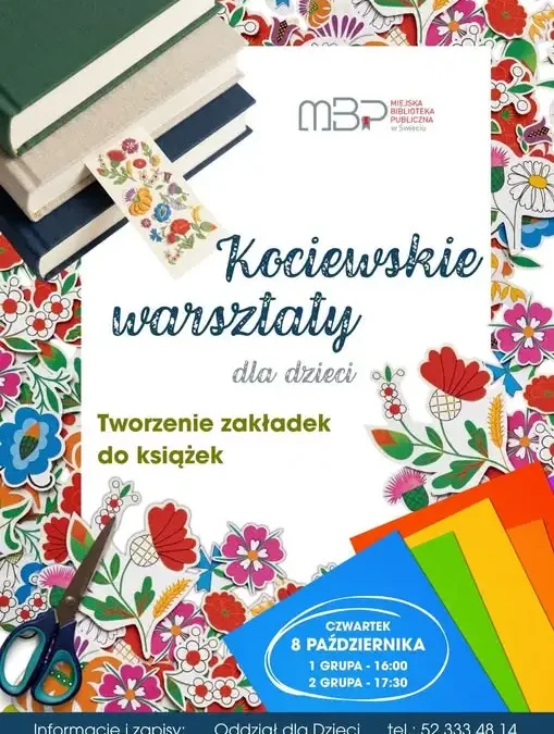 Kreatywne warsztaty w Świeciu: zakładki do książek inspirowane Kociewiem