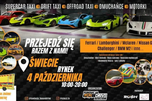 Motoryzacyjne zakończenie sezonu w Świeciu – wyjątkowe auta i szczytny cel