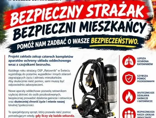 Mieszkańcy gminy Świecie zdecydowali: nowy sprzęt dla strażaków ochotników