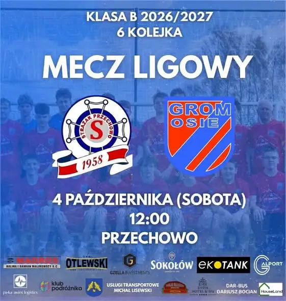 Grom Osie zagra na wyjeździe: dwa mecze w weekend