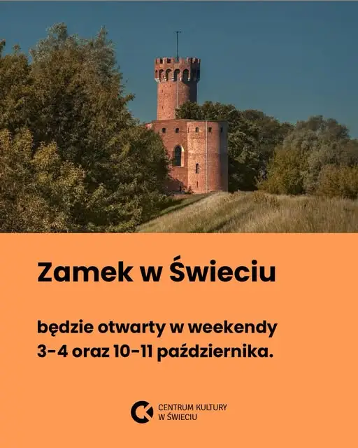 Zamek w Świeciu wydłuża sezon – ostatnie okazje na zwiedzanie w październiku