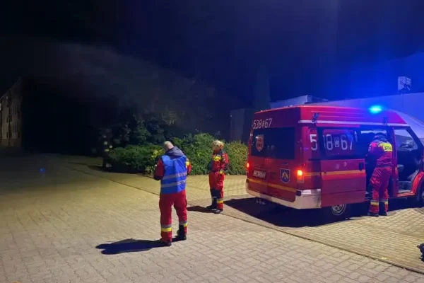 Laskowice: Strażacy z OSP wspierali działania Policji