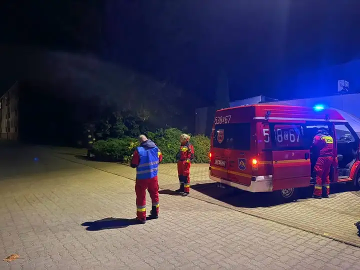 Laskowice: Strażacy z OSP wspierali działania Policji