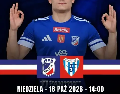 Wda Świecie zmierzy się z Flotą Świnoujście w 13. kolejce Betclic 3. Ligi