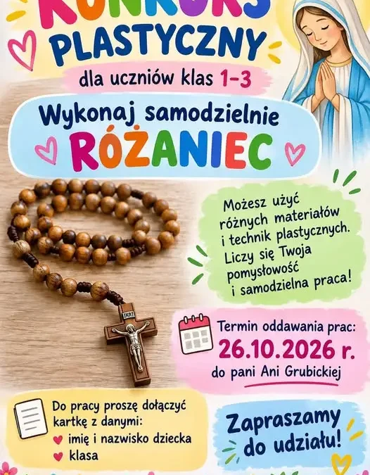 Konkurs plastyczny dla najmłodszych uczniów – prace do 26 października