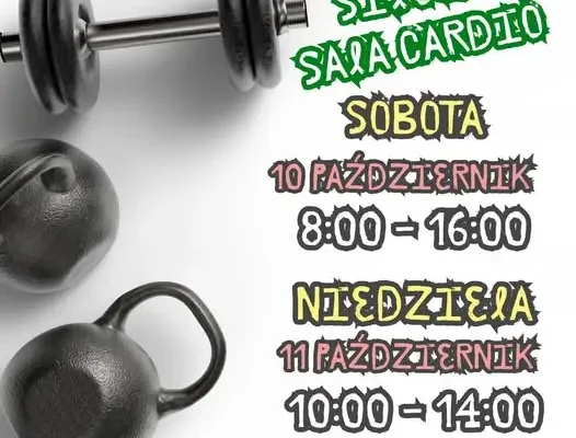 GOKSiR Pruszcz: siłownia czynna dłużej w weekend