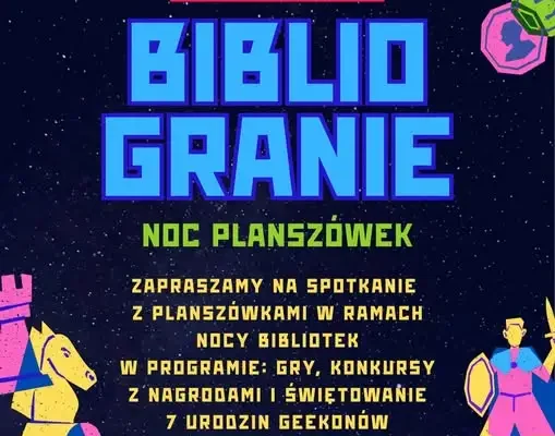 Bibliogranie w Świeciu – nocne granie i urodziny klubu GEEKony
