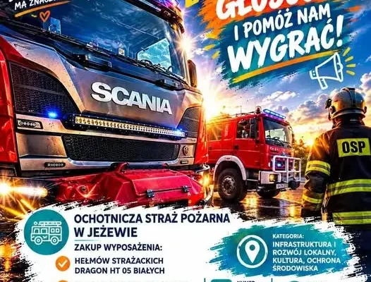 OSP Jeżewo walczy o głosy w programie „Mondi – Wspieramy Lokalnie”