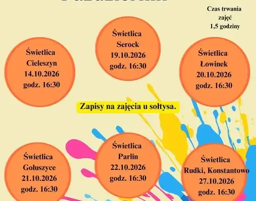 Bezpłatne zajęcia świetlicowo-kulturalne dla dzieci w Gminie Pruszcz