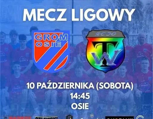Grom Osie zagra z liderem. Dwa mecze w sobotę na stadionie w Osiu