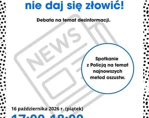 Świecie: seniorzy nauczą się, jak nie dać się oszukać. Spotkanie z policją w Noc Bibliotek