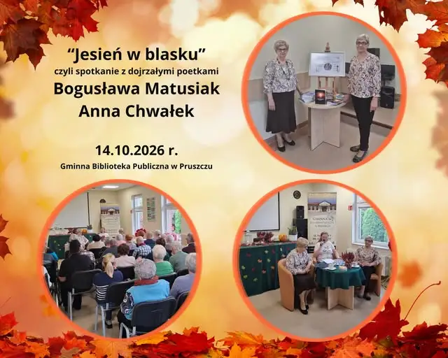Spotkanie poetyckie „Jesień w blasku” w Pruszczu