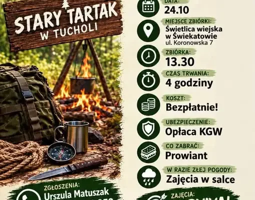 Survival w Świekatowie – bezpłatna przygoda dla mieszkańców