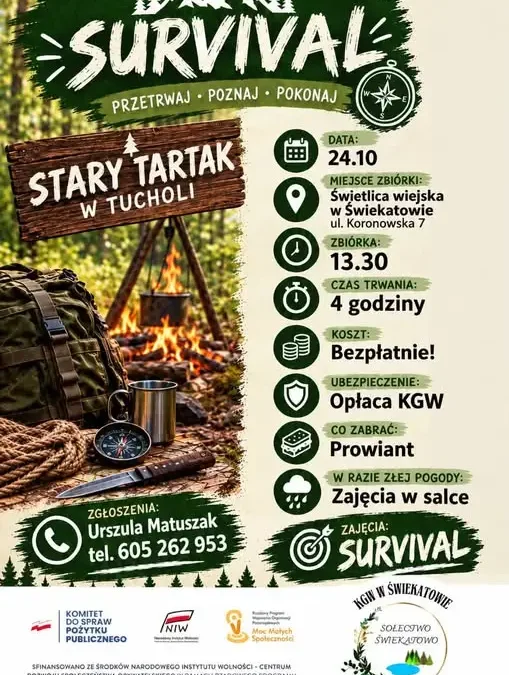 Survival w Świekatowie – bezpłatna przygoda dla mieszkańców