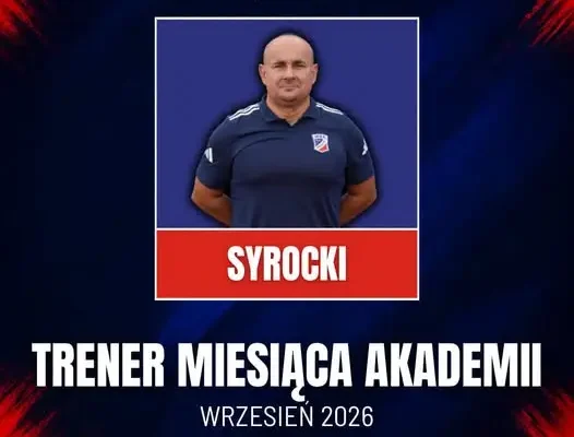 Arkadiusz Syrocki najlepszym trenerem września w akademii Wdy Świecie