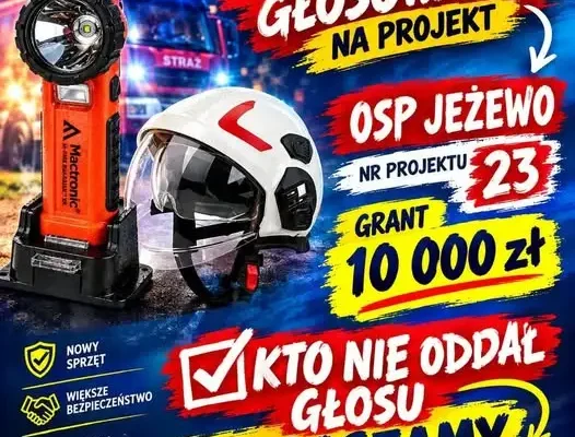 OSP Jeżewo walczy o głosy w programie „Działaj Lokalnie” – numer projektu 23