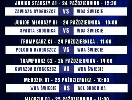 Weekend pełen futbolu w Świeciu – juniorzy i trampkarze w drodze, młodzicy u siebie