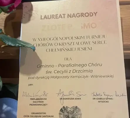 Złote Pasmo dla Chóru św. Cecylii z Drzycimia w Chełmińskiej Jesieni