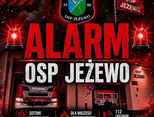 Jeżewo: strażacy ochotnicy z OSP ruszyli na pomoc zespołowi ratownictwa medycznego