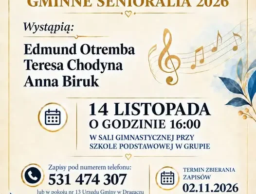 Darmowy koncert z okazji Dnia Seniora w Grupie – 14 listopada