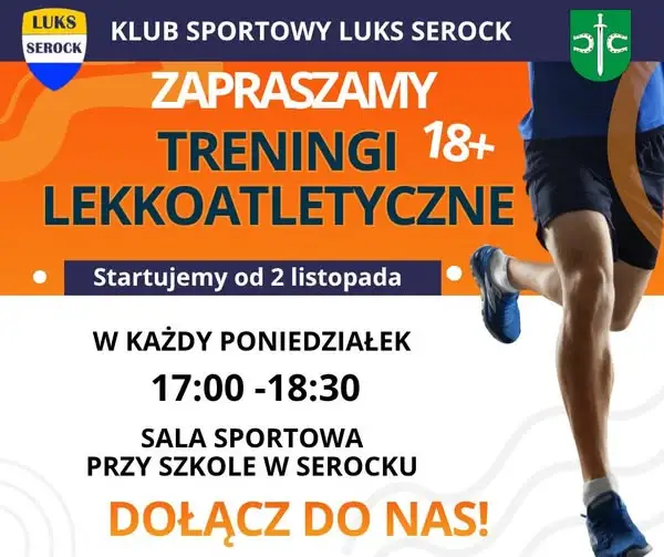 LUKS Serock zaprasza dorosłych na treningi lekkoatletyczne