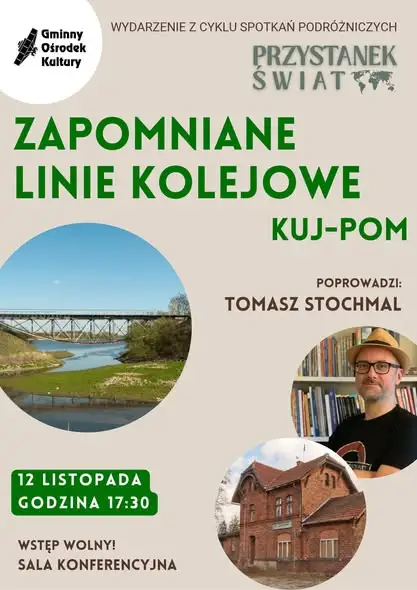 Listopadowe spotkania w GOK Osie: podróże koleją i świat malarstwa