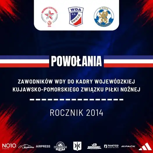 Trzech młodych piłkarzy z Wdy Świecie na konsultacji kadry wojewódzkiej