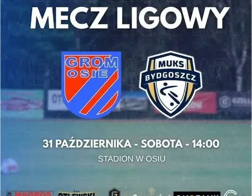 Grom Osie zmierzy się z MUKS CWZS Bydgoszcz w XII kolejce